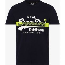 Superdry - T-shirt męski, niebieski. Niebieskie t-shirty męskie Superdry, m, z nadrukiem, z materiału, bez kołnierzyka. Za 149,95 zł.