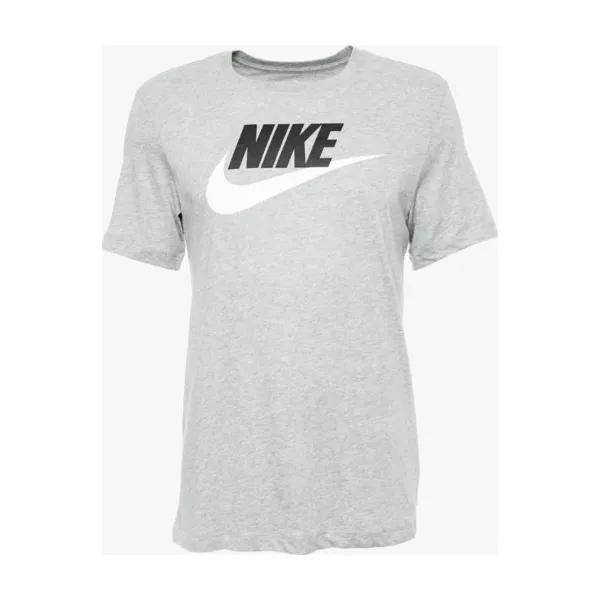 Nike Koszulka M Nsw Icon Futura , szary, rozmiar XL. Szare koszulki męskie Nike, xl, z nadrukiem, z bawełny, klasyczne, z okrągłym kołnierzem, z krótkim rękawem, krótkie. W wyprzedaży za 79,99 zł.