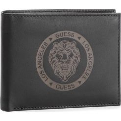 Duży Portfel Męski GUESS - SM2558 LEA20 BLA. Czarne portfele męskie Guess, z aplikacjami, ze skóry. Za 279,00 zł.