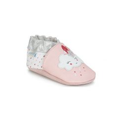 Kapcie niemowlęce Dziecko Robeez COTTON CLOUD. Różowe buciki niemowlęce marki Robeez, bez zapięcia. Za 129,00 zł.