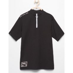 T-shirty chłopięce: T-shirt ze stójką – Czarny