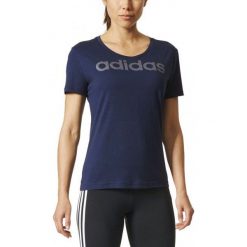 Adidas Koszulka Sportowa Damska Essential Special Linear Regular Tee W Granatowa r. S - (CD1947). Czarne t-shirty damskie marki Adidas, s. Za 77,16 zł.