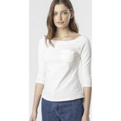 Kremowa Bluzka Aurarea. Brązowe bluzki damskie Born2be, xl, bez wzorów, z dzianiny, bez kołnierzyka, z długim rękawem. Za 54,99 zł.