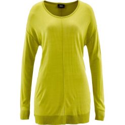 Swetry damskie: Sweter oversize bonprix pistacjowy