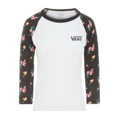 Vans Bluzka Damska Wm Satin Floral Ragl Black/Satin Flo Xs. Czarne bluzki sportowe damskie Vans, xs, bez wzorów, z bawełny, bez kołnierzyka, bez rękawów, bez kaptura. W wyprzedaży za 95,00 zł.