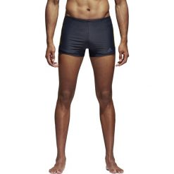 Bokserki kąpielowe, Infinitex Drive, 3 paski. Brązowe kąpielówki męskie marki adidas Performance, w paski, z elastanu. Za 138,56 zł.