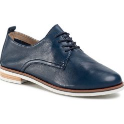 Oxfordy CAPRICE - 9-23201-24 Ocean Softnap. 814. Niebieskie półbuty damskie Caprice, bez obcasa, na obcasie, bez zapięcia. Za 249,00 zł.