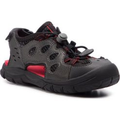 Sandały JACK WOLFSKIN - Titicaca Low K 4022491 S Black. Czarne sandały chłopięce Jack Wolfskin, ze skóry ekologicznej, bez zapięcia. W wyprzedaży za 159,00 zł.