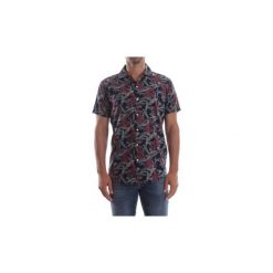 Koszule z krótkim rękawem Premium By Jack jones 12136399 CARL. Niebieskie koszule męskie Premium By Jack jones, xl, bez wzorów, bez kołnierzyka, z krótkim rękawem. Za 122,92 zł.