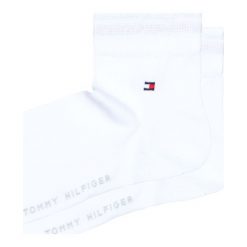 Tommy Hilfiger 2-pack Skarpetki Biały. Białe skarpetki męskie TOMMY HILFIGER, bez wzorów, z elastanu. Za 51,95 zł.