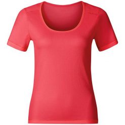 Odlo Koszulka tech. Odlo Shirt s/s crew neck CUBIC TREND - 140481 - 140481L. Czerwone topy sportowe damskie marki Odlo, l. Za 149,95 zł.