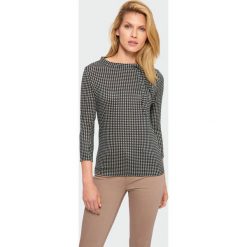 Sweter z nadrukiem w pepitkę. Swetry damskie Greenpoint, z nadrukiem, z elastanu, bez rękawów, bez kaptura. Za 49,99 zł.