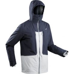Kurtka narciarska freeride JKT SKI FR500 męska. Niebieskie kurtki męskie WED'ZE, xl, bez wzorów, z elastanu, bez kaptura. Za 499,99 zł.