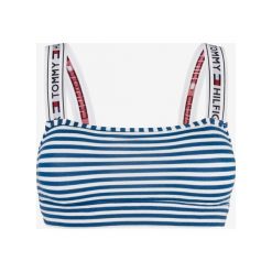 Tommy Hilfiger Biustonosz Niebieski Biały. Niebieskie biustonosze TOMMY HILFIGER, w paski, z elastanu. Za 161,95 zł.