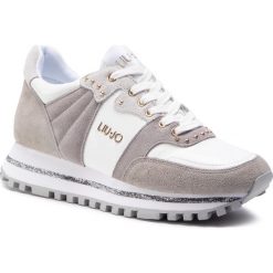 Sneakersy LIU JO - Wonder 13 BF0067 PX104 White 01111. Szare półbuty damskie Liu Jo, ze skóry. Za 699,00 zł.