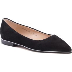 Baleriny EVA MINGE - EM-21-06-000374 801. Czarne baleriny damskie ze skóry, klasyczne. W wyprzedaży za 279,00 zł.