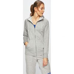 Reebok - Bluza. Szare bluzy damskie Reebok, s, bez wzorów, z bawełny, bez rękawów, z kapturem. W wyprzedaży za 159,90 zł.