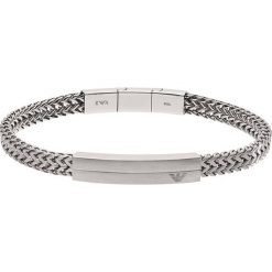 Emporio Armani - Bransoletka. Szare bransoletki męskie Emporio Armani, metalowe. Za 589,90 zł.