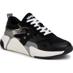 Sneakersy BLAUER - S0MONROE01/MEG Black. Czarne półbuty damskie Blauer, z zamszu. W wyprzedaży za 369,00 zł.