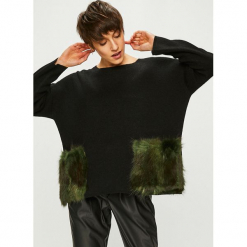 Silvian Heach - Sweter. Szare swetry oversize damskie marki Silvian Heach, na co dzień, m, z dzianiny, casualowe, z włoskim kołnierzykiem, z długim rękawem, dopasowane. W wyprzedaży za 279,90 zł.