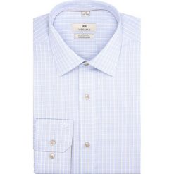 Koszula winberg 2557 długi rękaw custom fit niebieski. Niebieskie koszule męskie Recman, m, bez wzorów, bez kołnierzyka, z długim rękawem. Za 99,99 zł.