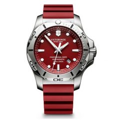 ZEGAREK VICTORINOX SWISS ARMY I.N.O.X. Pro Dive 241736. Czerwone zegarki męskie marki Victorinox, ze stali. Za 2650,00 zł.