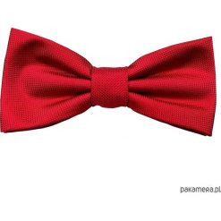 Mucha męska + Poszetka w kolorze muchy czerwona+. Czerwone muchy męskie Pakamera, z mikrofibry. Za 65,00 zł.