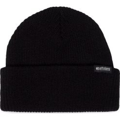 Czapka ETNIES - Warehouse Beanie 4140001280 Black 001. Czarne czapki męskie Etnies, bez wzorów, z materiału. Za 69,00 zł.