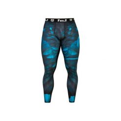 LEGGINSY MĘSKIE DARK ANGEL. Spodnie męskie Feelj!, xxl, z nadrukiem, ze skóry, na fitness i siłownię. Za 179,00 zł.