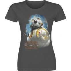 T-shirty damskie: Star Wars Episode 8 – Die letzten Jedi – BB-8 Portrait Koszulka damska ciemnoszary