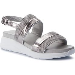 Sandały INUOVO - 114008 Ice. Szare klapki damskie Inuovo, bez wzorów, ze skóry, bez obcasa. Za 299,00 zł.