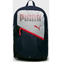 Puma - Plecak. Niebieskie plecaki damskie Puma, z nadrukiem, z poliesteru. W wyprzedaży za 79,90 zł.