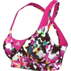 Biustonosze sportowe: Adidas Biustonosz Graphic różowo-biały r. L (AI3193)