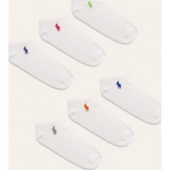 Polo Ralph Lauren - Skarpetki (6 pack). Białe skarpetki damskie Polo Ralph Lauren, bez wzorów, z elastanu. Za 119,90 zł.