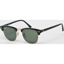 Ray-Ban - Okulary Clubmaster. Czarne okulary przeciwsłoneczne damskie marki Ray-Ban. Za 999,90 zł.
