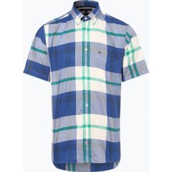Tommy Hilfiger - Koszula męska, niebieski. Niebieskie koszule męskie TOMMY HILFIGER, m, w kratkę, eleganckie, bez kołnierzyka, bez rękawów. Za 249,95 zł.