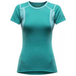 Devold Koszulka Termoaktywna Z Krótkim Rękawem Hiking T-Shirt Lake Xl. Zielone t-shirty damskie marki Devold, xl, z wełny, z krótkim rękawem. W wyprzedaży za 189,00 zł.