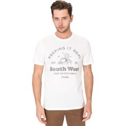 Jack & Jones Dover Koszulka Biały. Białe podkoszulki męskie Jack & Jones, s, z nadrukiem, z bawełny, z krótkim rękawem. Za 44,95 zł.