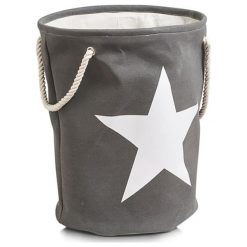 Torebki klasyczne damskie: Torba w kolorze szarym na pranie – Ø 38 cm
