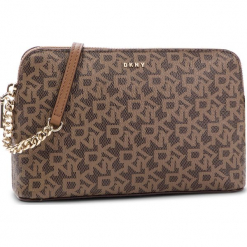 Torebka DKNY - Bryant Dome Cbody R83EJ655 Mocha Logo-Vic 9MV. Brązowe listonoszki damskie DKNY, ze skóry ekologicznej. Za 639,00 zł.