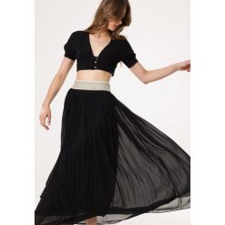 Czarna Spódnica Beholder. Czarne spódniczki damskie Born2be, na co dzień, s, z aplikacjami, eleganckie, maxi, proste. Za 49,99 zł.