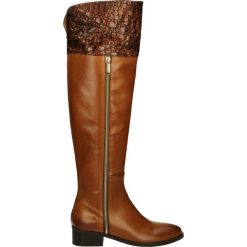 Kozaki - 2351 CUOI-RAM. Brązowe buty zimowe damskie Venezia, ze skóry. Za 359,00 zł.
