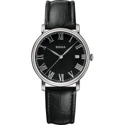 ZEGAREK DOXA Royal 222.10.102.01. Czarne zegarki męskie marki DOXA, ze stali. Za 1105,00 zł.