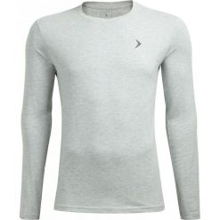 Longsleeve męski TSML600 - chłodny jasny szary melanż - Outhorn. Szare koszulki męskie Outhorn, m, bez wzorów, z bawełny, bez kołnierzyka, z długim rękawem, długie. W wyprzedaży za 29,99 zł.
