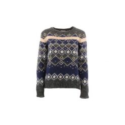 Swetry Penn Rich Woolrich F FAIR ISLE CREW. Szare swetry damskie Penn Rich Woolrich, xs, bez wzorów, bez rękawów, bez kaptura. Za 409,94 zł.