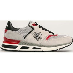 Blauer - Buty. Szare sneakersy męskie Blauer, ze skóry, na sznurówki. W wyprzedaży za 399,90 zł.