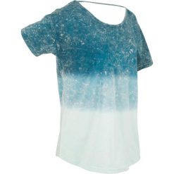 T-shirty damskie: T-shirt batikowy, krótki rękaw bonprix niebieskozielony morski