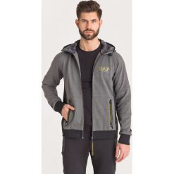BLUZA EA7 Emporio Armani. Szare bluzy męskie xl, z kapturem. Za 569,50 zł.