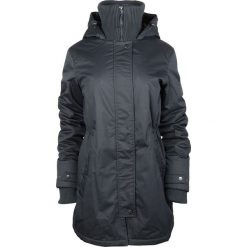 Płaszcz zimowy w kolorze granatowym. Niebieskie kurtki damskie Street Wear, na zimę, xs, bez wzorów, bez kaptura. W wyprzedaży za 257,95 zł.