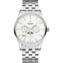 Zegarek Atlantic Męski Seaport 56555.41.21 Moon Phase Szafir srebrny. Szare zegarki męskie Atlantic, srebrne. Za 1570,00 zł.